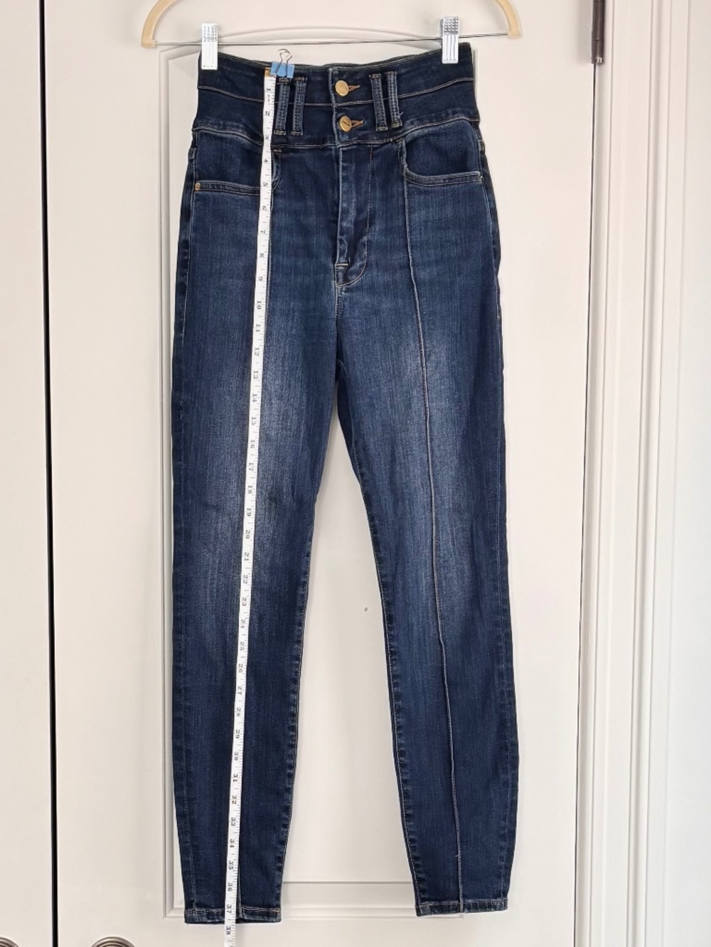 FRAME "Le Catroux" Cigarette Jeans, Dublin Wash, Sz 25 - Picture 3 of 8
